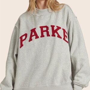 Parke x set active red and grey mock neck sold out right now. size l/xl